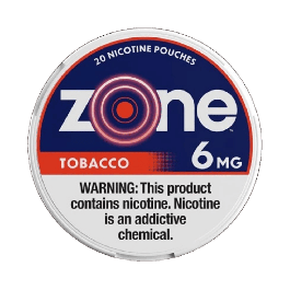 hot zone tobacco ZONE POUCH TOBACCO 6MG 5CT