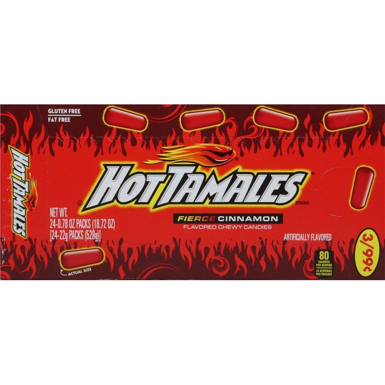 tamtam♡ HOT TAMALES PP 3/0.99 24CT - SNACKS - CATEGORIES
