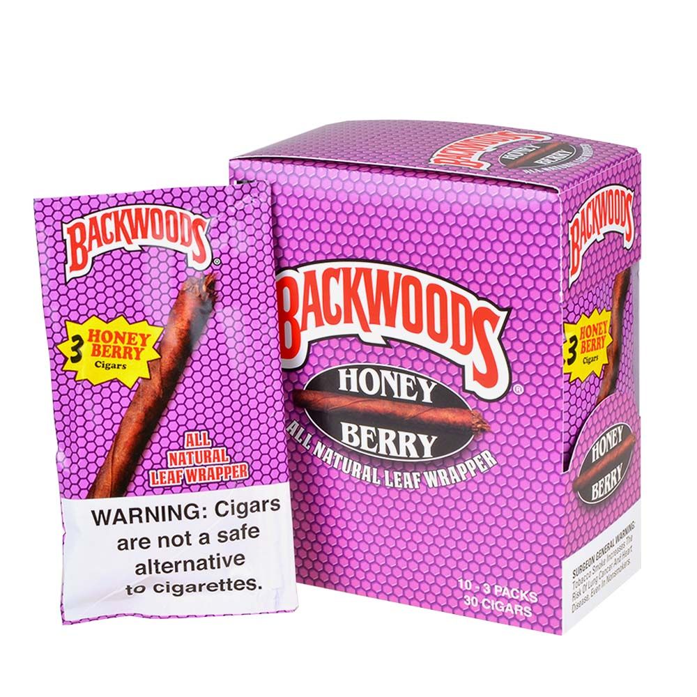BACKWOODS 3PK HONEY BERRY 10CT - CIGARETTES
