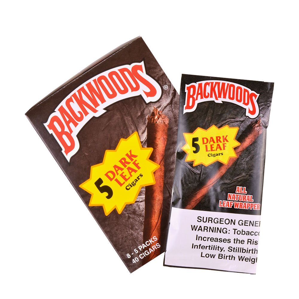 BACKWOODS 5PK DARK LEAF 8CT - CIGARETTES