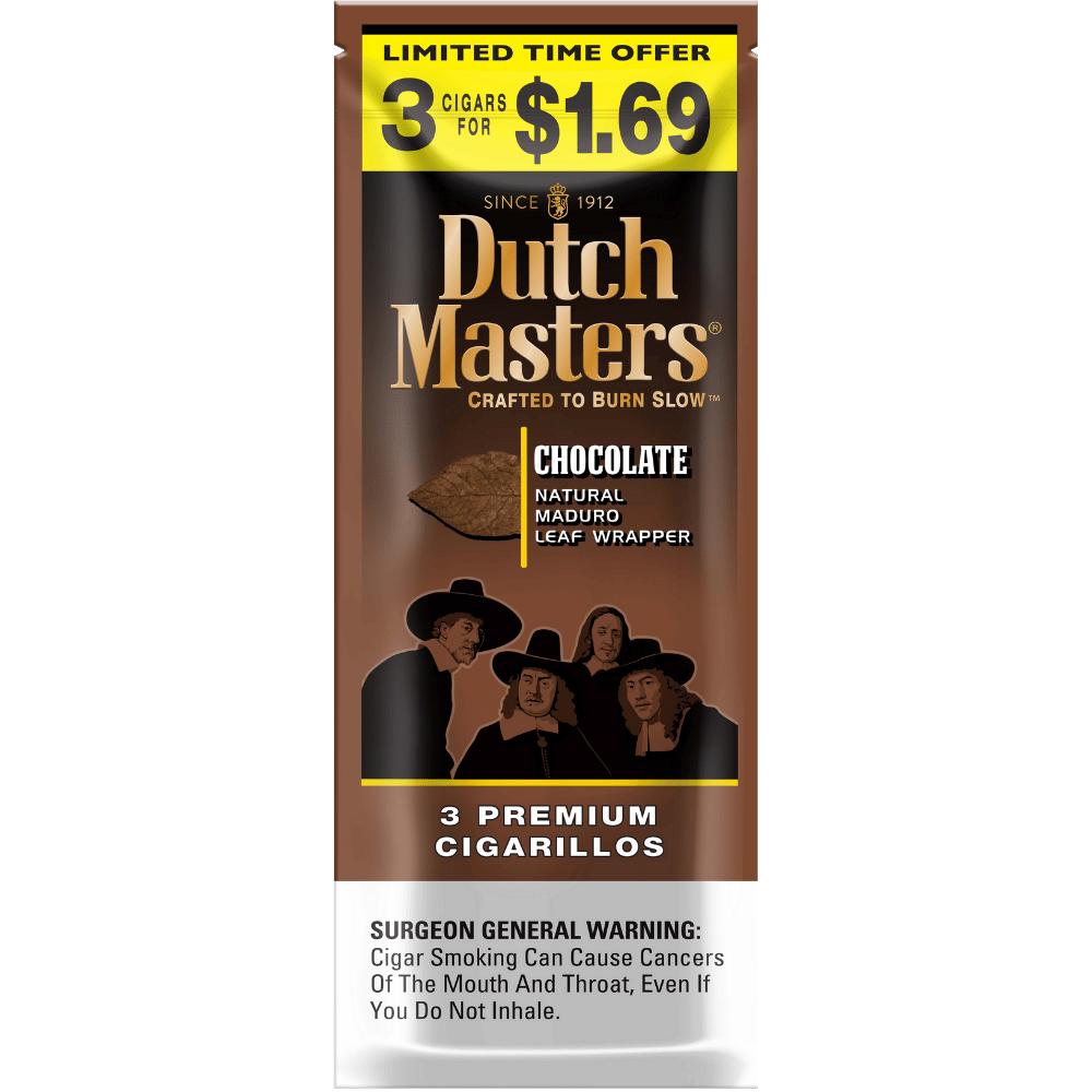 master cigarettes DUTCH MASTERS 3/1.69 CHOC 20/3P - CIGARETTES