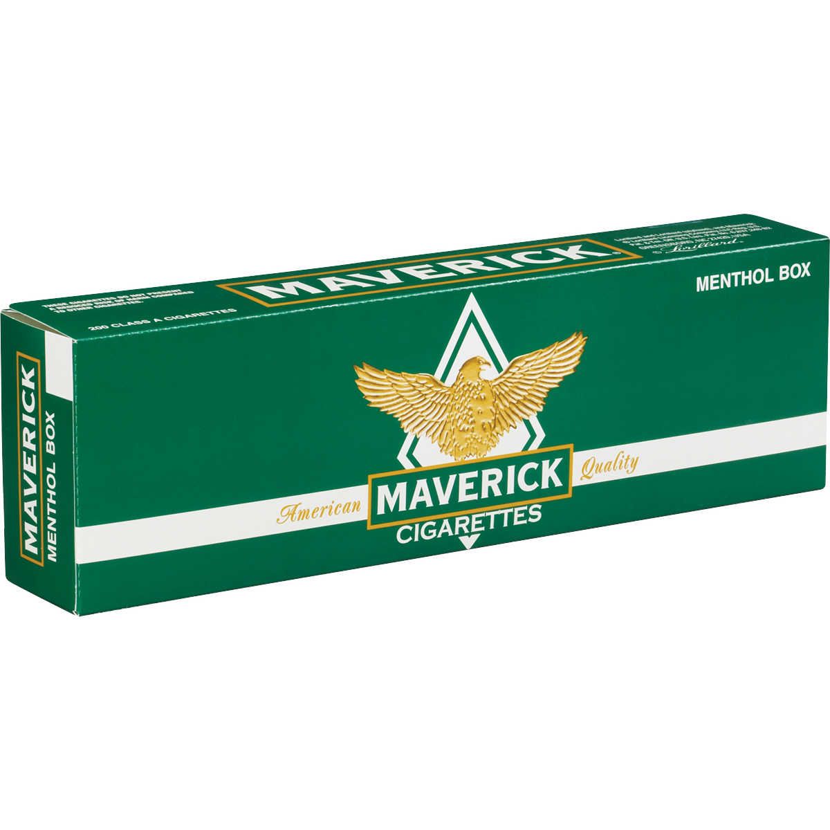 how much is a carton of cigarettes in texas MAVERICK GREEN KING BOX - CIGARETTES