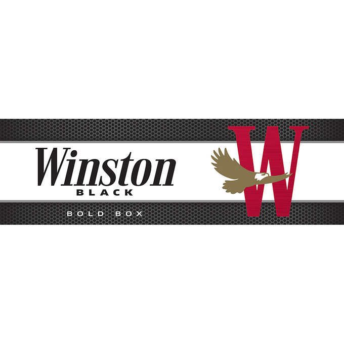 winston cigarettes black WINSTON BLACK KING BOX - CIGARETTES