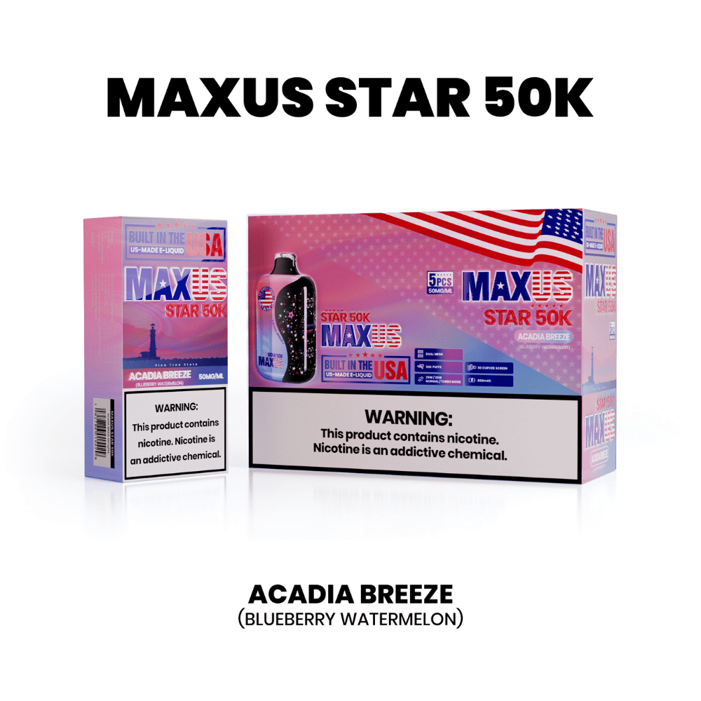 MAXUS STAR 50K ACADIA BREEZE 5CT - VAPE - CATEGORIES