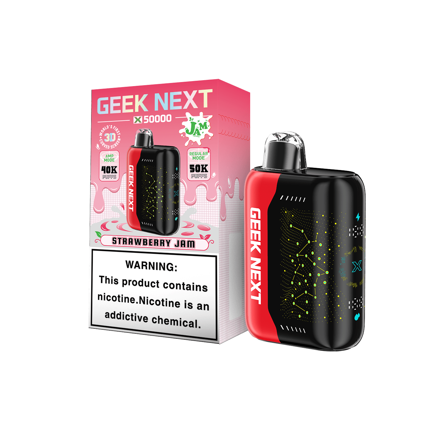 GEEK NEXT STRAWBERRY JAM 5CT - VAPE - CATEGORIES