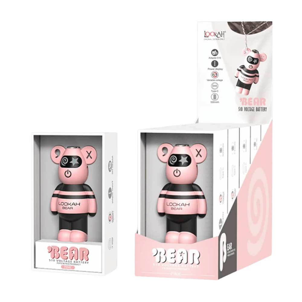 LOOKAH BEAR BATTERY PINK