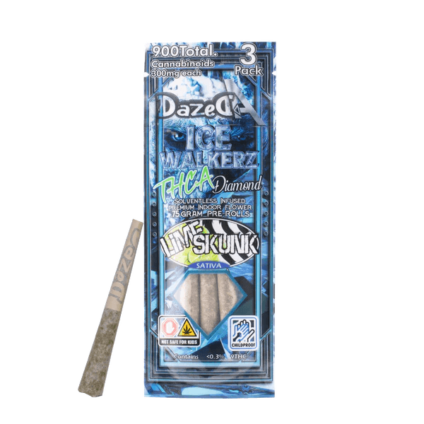 DAZED ICEWALKER LIME SKUN 10/3PK - HEMP - CATEGORIES DAZED ICEWALKER LIME SKUN 10/3PK - HEMP - CATEGORIES
