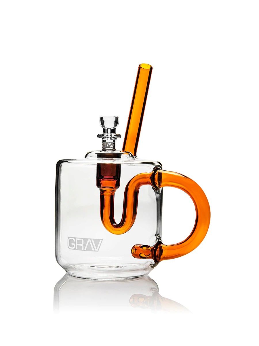 GRAV BUBBLER COFFEE MUG AMBER - TOBACCO ACCESSORIES - CATEGORIES