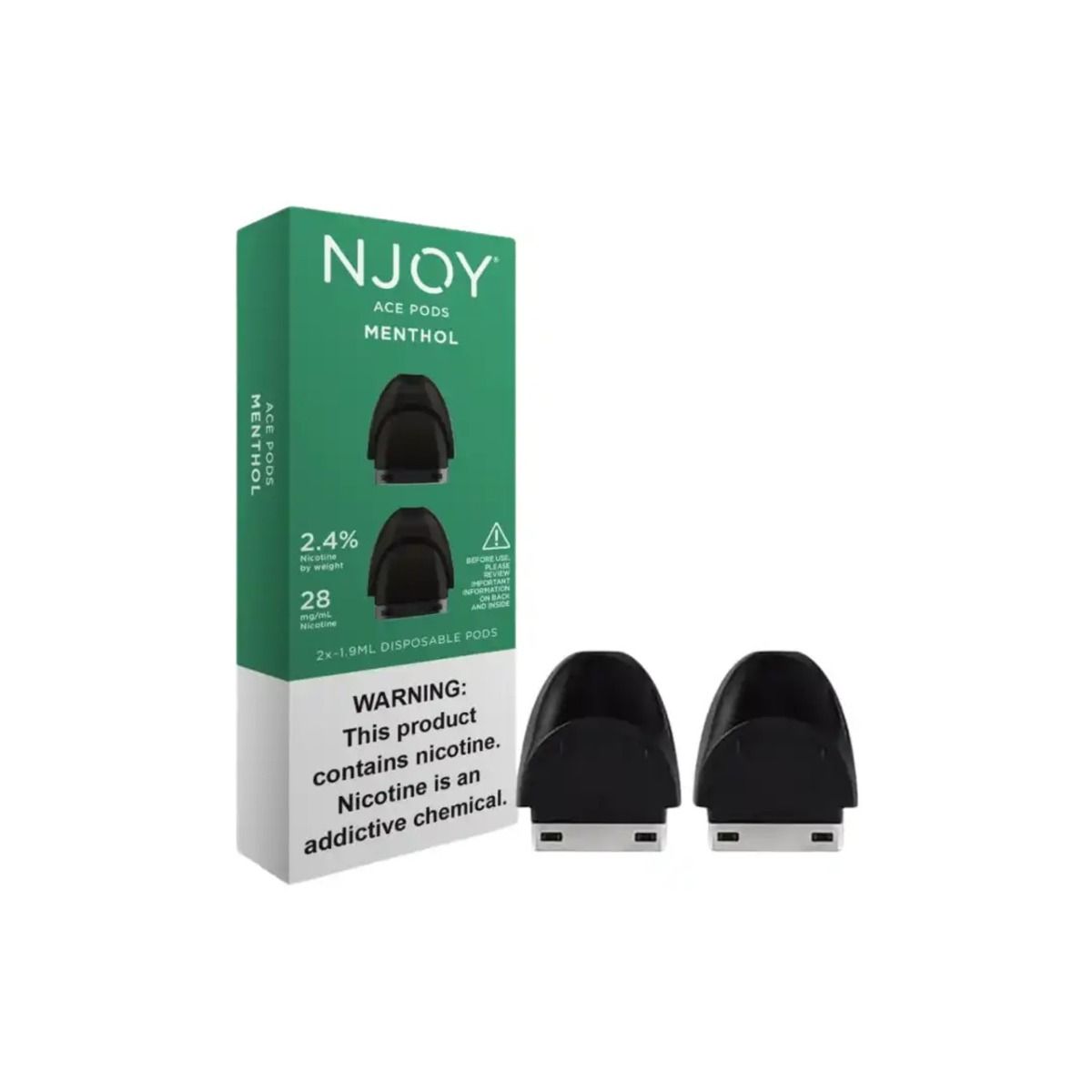 NJOY PODS CL MENTHOL 2.4% 25CT