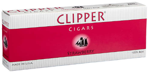 CLIPPER F.CIGAR STRAWBERY 100BOX - CIGARETTES