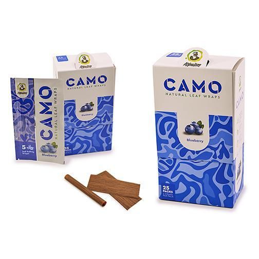 CAMO TEA WRAPS BLUEBERRY 25/5PK - CIGARETTES PAPERS
