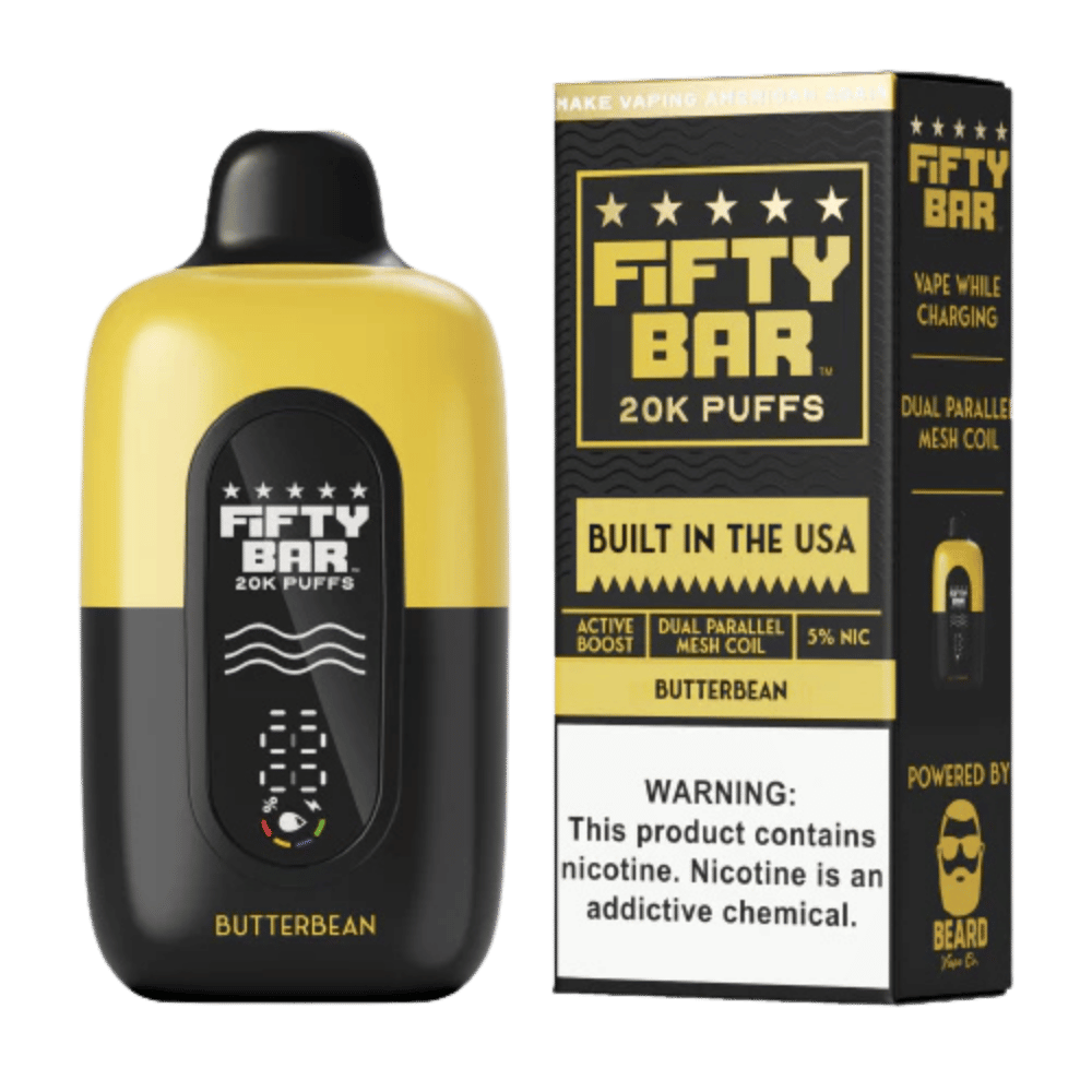 FIFTY BAR V2 BUTTERBEAN 5CT - VAPE