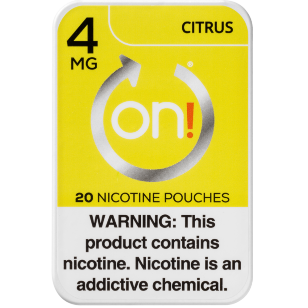 ON! POUCHES CITRUS 4MG 5CT - CIGARETTES