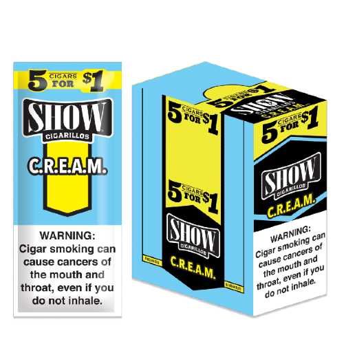SHOW CIGARSILLOS 5 FOR 1.49 CREAM 15CT