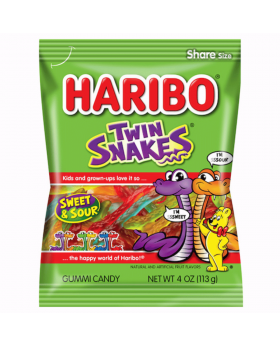 HARIBO PEG TWIN SNAKES 5OZ 12CT