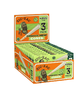 ZIG ZAG CONES OR KS 3PK 24CT