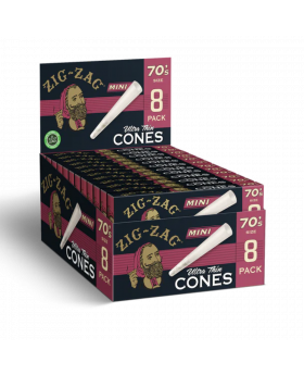 ZIG ZAG CONES UT 70S 8PK 18CT
