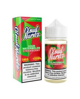 CLOUD NURDZ 100ML SOUR WATERMELON STRAWBERRY 6MG