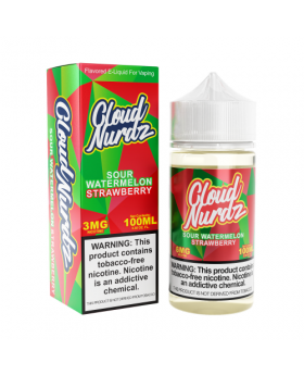 CLOUD NURDZ 100ML SOUR WATERMELON STRAWBERRY 3MG