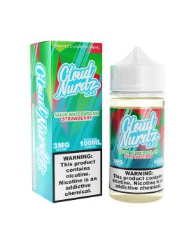 CLOUD NURDZ 100ML ICED SOUR WATERMELON STRAWBERRY 3MG