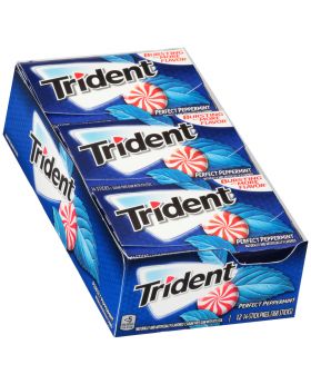 TRIDENT VALUE PEPPERMINT 12CT