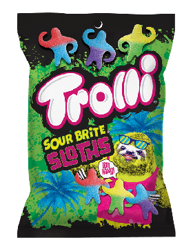 TROLLI SOUR BRITE SLOTH 4.25OZ12
