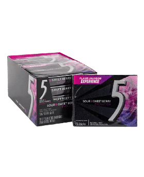 5 GUM SOUR SWEET BERRY 10CT