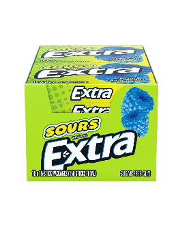 EXTRA SOUR BLUE RASPBERRY 10CT