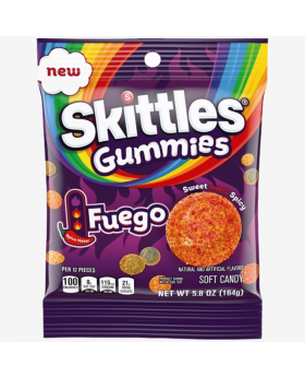 SKITTLES PEG GUMMI FUEGO 5.8OZ