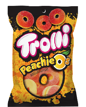 TROLLI PEACHIE-O'S 4.25OZ 12CT