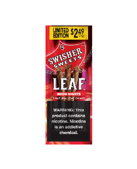 SWISHER LEAF $2.49 NEON 10/3CT