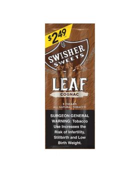 SWISHER LEAF $2.49 COGNAC 10/3CT