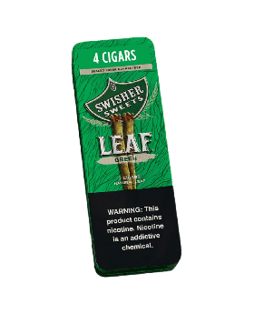 SWISHER LEAF TIN LE GREEN 5/4PK