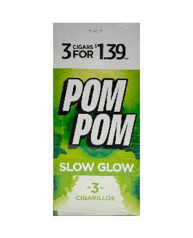 POM POM 3/1.39 SLOW GLOW 15CT