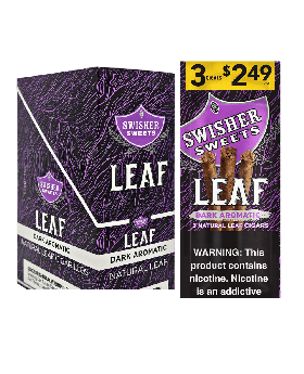 SWISHER LEAF $2.49 DK AROM 10/3P