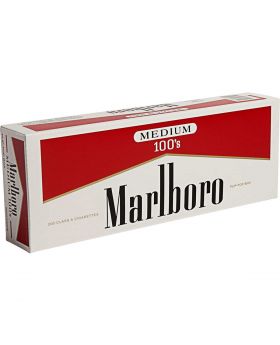 MARLBORO MEDIUM RED LBL 100 BOX