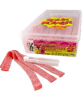 SOUR POWER BELTS STRAW 150CT