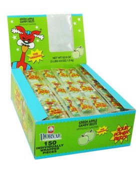 SOUR POWER BELTS APPLE 150CT