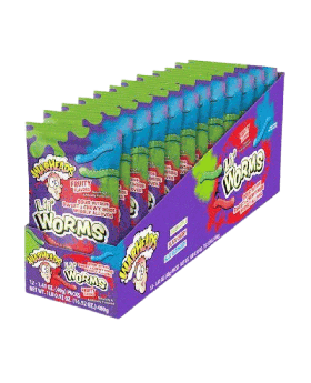 WARHEAD LIL WORMS 1.41OZ 12CT