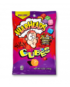 WARHEAD PEG CHEWY CUBES 5OZ12CT