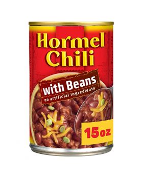 HORMEL CHILI WITH BEANS 15OZ