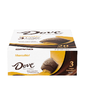 DOVE DARK CHOCOLATE PB KING 20CT