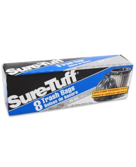 SURE TUFF 26GAL TRASH 8BAG