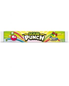 SOUR PUNCH STRAW RAINBOW 24CT