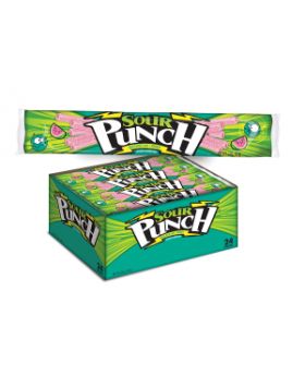 SOUR PUNCH STRAW WATERMELON 24CT