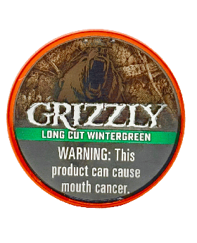 GRIZZLY LONG CUT WINTERGREEN 5CT