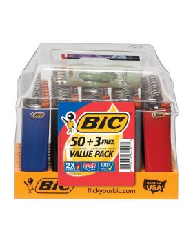 BIC LIGHTERS 50+3 CT