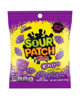 SOUR PATCH PEG KIDS GRAPE 8OZ