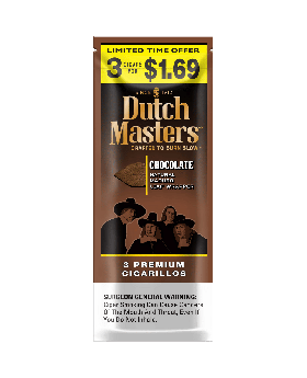DUTCH MASTERS 3/1.69 CHOC 20/3P