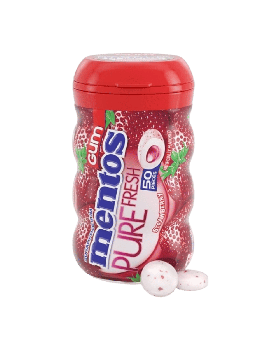 MENTOS GUM PURE STRAWBERRY 4CT